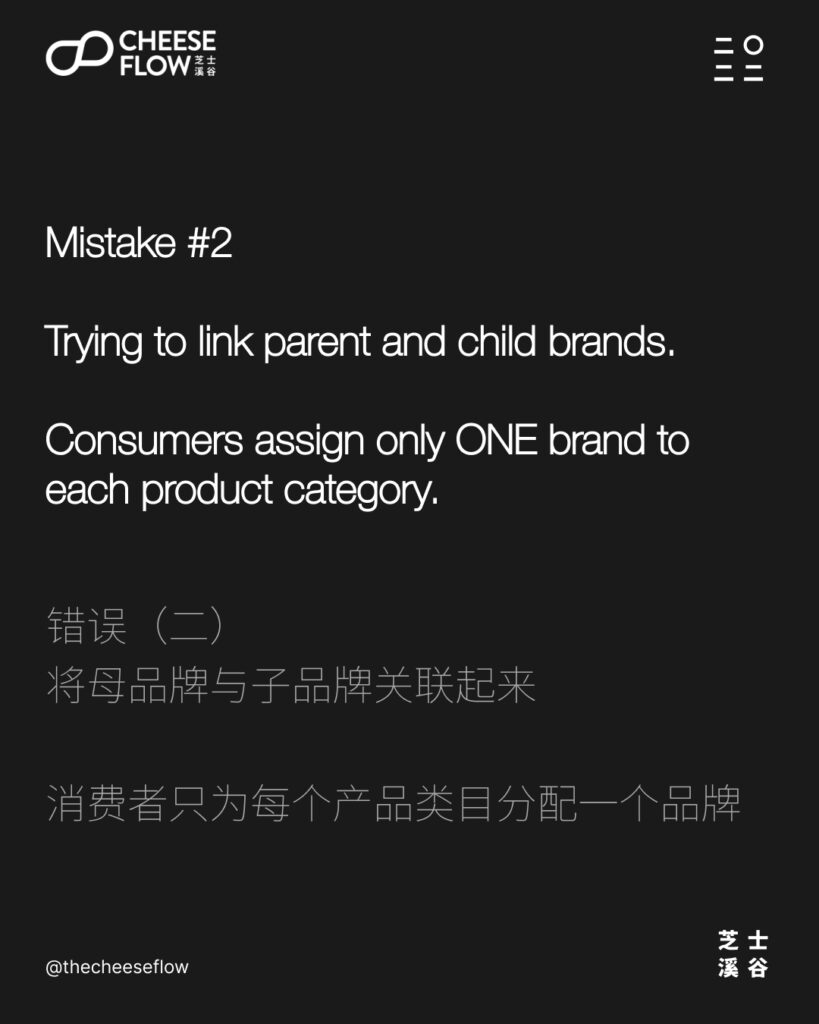 错误（二）：母品牌和子品牌